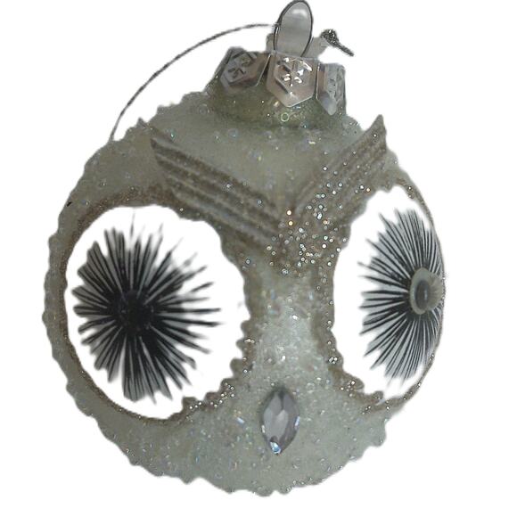 Bloomingdales Snowy Owl Christmas Holiday Ornament READ - Picture 4 of 4